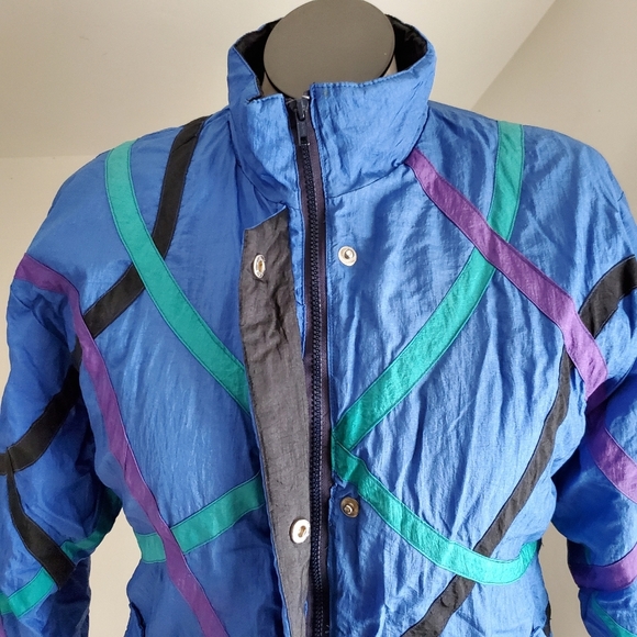 80s 90s Vintage London Fog Insulated Ski Jacket Winter Coat - Picture 3 of 8
